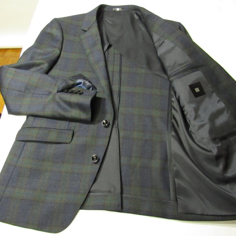 新品 タグ付き SUIT SELECT スーツ ブラック チェック SUIT SELECT 新品同様 スーツセレクト メンズ ブラックウォッチ