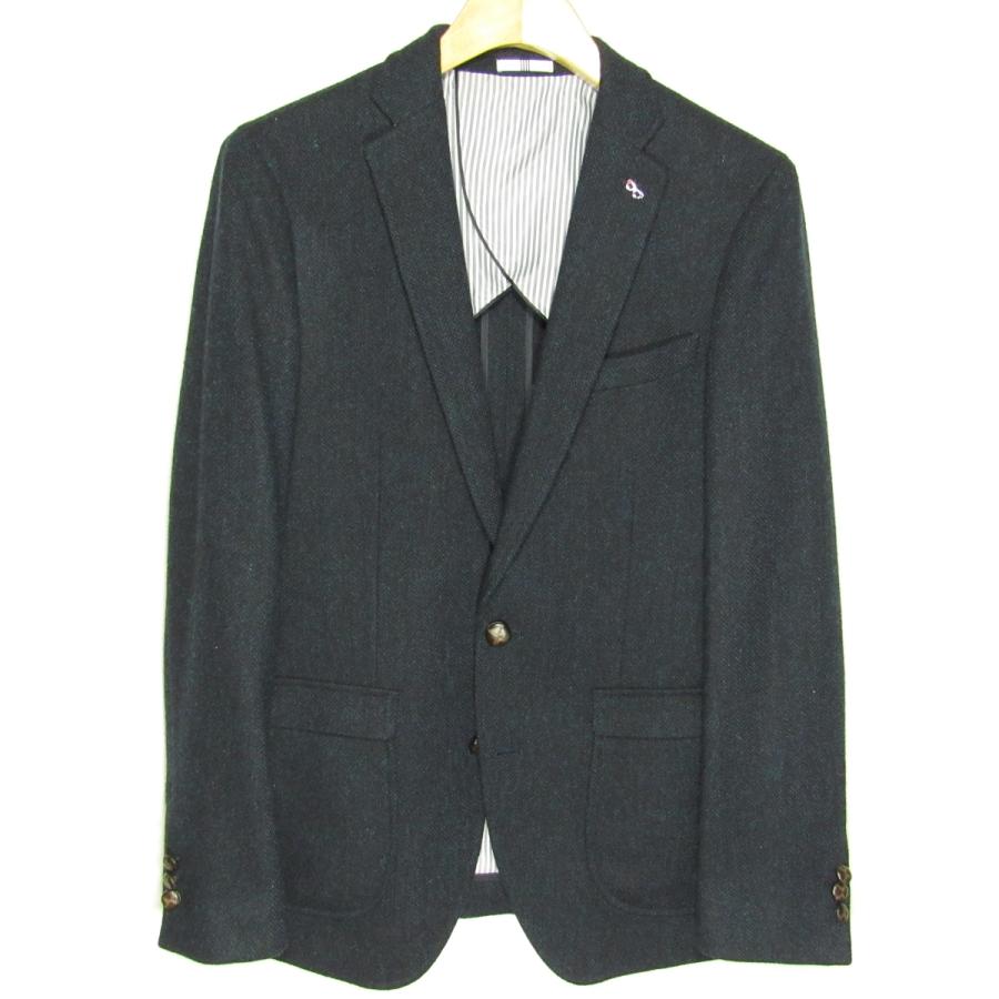 SUIT SELECT 新品同様 スーツセレクト メンズ ヘリンボーン ツイード 