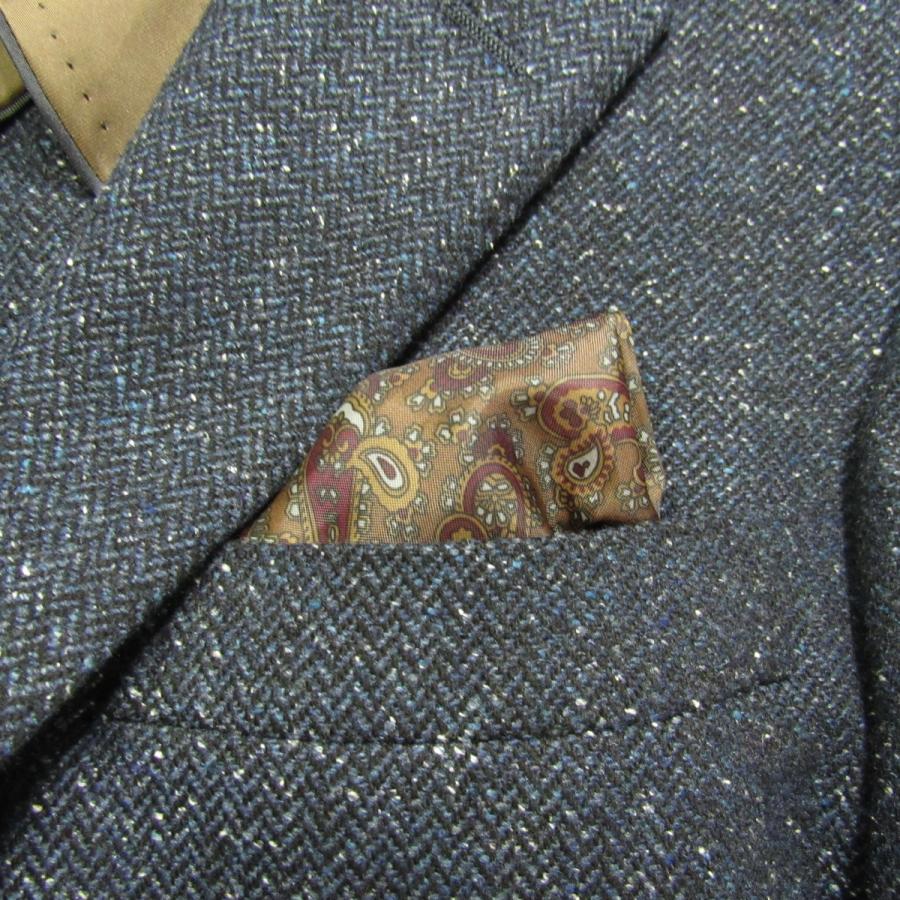 【極美品】Marzotto スーツセレクト ヘリンボーン テーラードジャケット SUIT SELECT 新品同様 スーツセレクト 伊marzotto社製生地