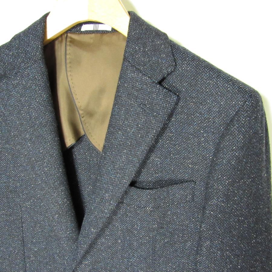 【極美品】Marzotto スーツセレクト ヘリンボーン テーラードジャケット SUIT SELECT 新品同様 スーツセレクト 伊marzotto社製生地