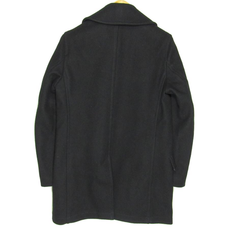 FIDELITY 美品 フィデリティ メンズ メルトン ピーコート S 冬物 濃紺
