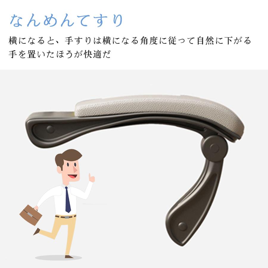 オフィスチェア ゲーミングチェア パソコンチェア メッシュ ランバーサポート 座面昇降 ロッキング 肘掛け 在宅 デスクチェア クッション S字型背もたれ_6
