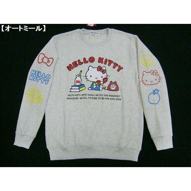 ハローキティ トレーナー Hello Kitty スウェット メンズ レディース サンリオ キティちゃん 両袖プリント 裏起毛 あったか 暖かい 激カワ かわいい 保温 冬 Hit Styleヤフーショップ 通販 Yahoo ショッピング