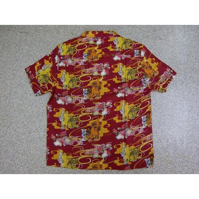 アロハシャツ メンズ 半袖シャツ 和柄 蟹 小花 蝶々 鳳凰 鳥 蛙 狛犬 ハワイアン リゾート レーヨン ココナッツボタン 開襟シャツ 清涼 激渋 メール便可能 夏 |  | 06