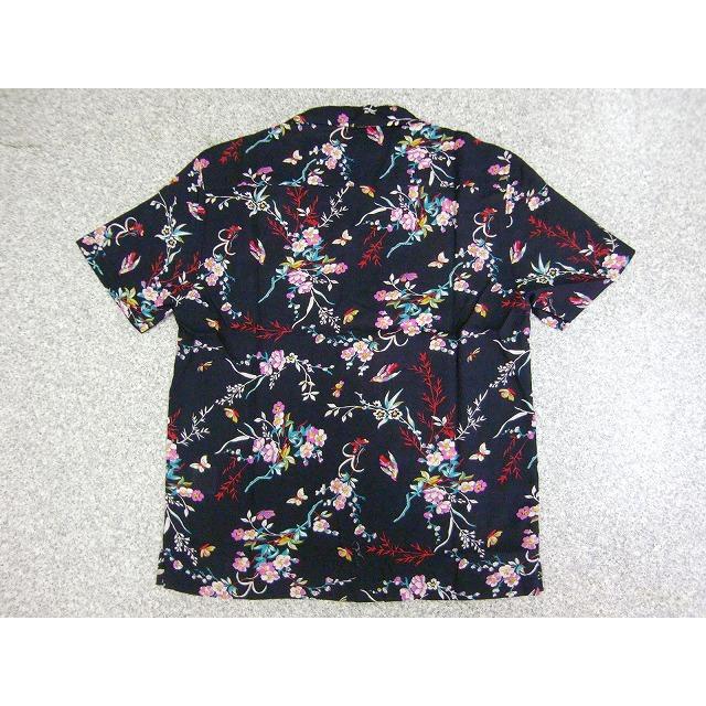 アロハシャツ メンズ 半袖シャツ 和柄 蟹 小花 蝶々 鳳凰 鳥 蛙 狛犬 ハワイアン リゾート レーヨン ココナッツボタン 開襟シャツ 清涼 激渋 メール便可能 夏 |  | 15