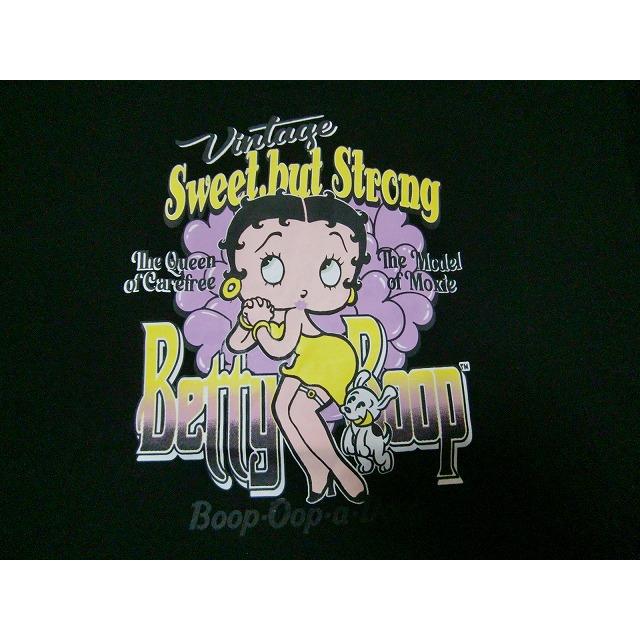 ベティーブープ Ｔシャツ Betty Boop 長袖Ｔシャツ メンズ レディース アメカジ バイカー ベティーちゃん ロゴT ロンT 激カワ メール便送料無料 ゆったり | BETTY BOOP | 05