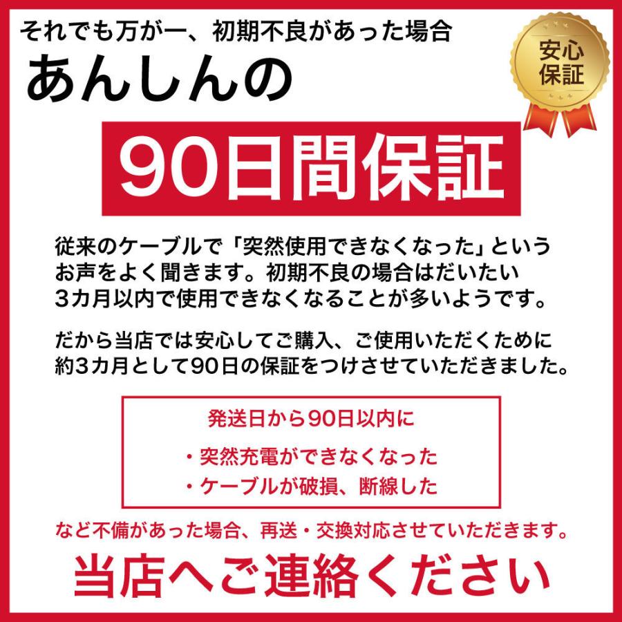 3in1 充電ケーブル usbケーブル 充電コード 1m iPhone ライトニングケーブル Android microusb ケーブル type-cケーブル USB 急速充電 L字 マグネット ☆｜hitsujyuhin-kobo｜12