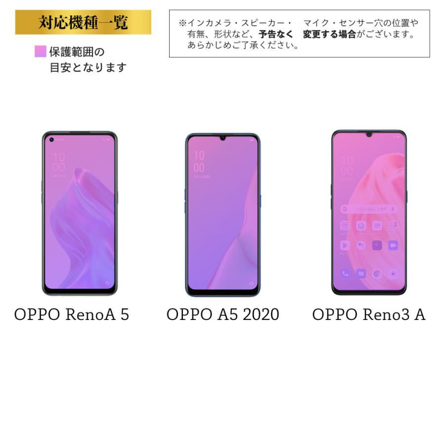 OPPO Reno5 A フィルム 2枚 保護フィルム ブルーライトカット OPPO Reno A5 2020 Reno3 A ガラスフィルム オッポ レノ 3a 強化ガラス 耐衝撃 指紋 防止｜hitsujyuhin-kobo｜19