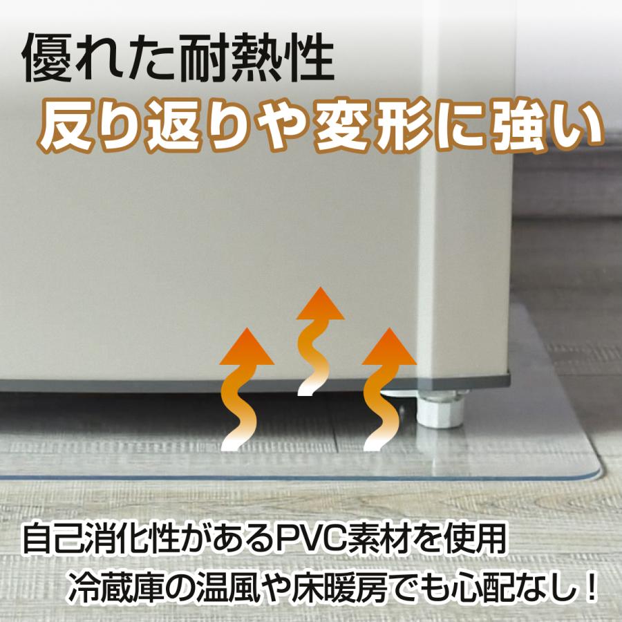 冷蔵庫マット 冷蔵庫 マット 冷蔵庫下敷きマット 透明 冷蔵庫の下に