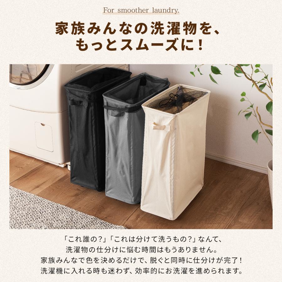 ランドリーバスケット スリム ランドリーボックス 洗濯かご 洗濯物入れ