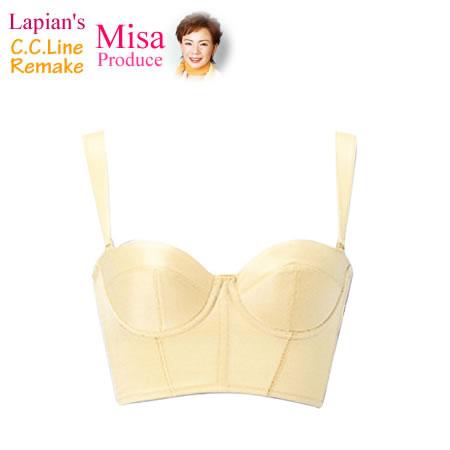 値下げ シーシーライン リメイク　ロングブラジャー（シャンパンゴールド C65 ）　補正下着 ラピアンズ C.C.line Remake 補整下着 矯正下着 脇肉 下垂 | 
