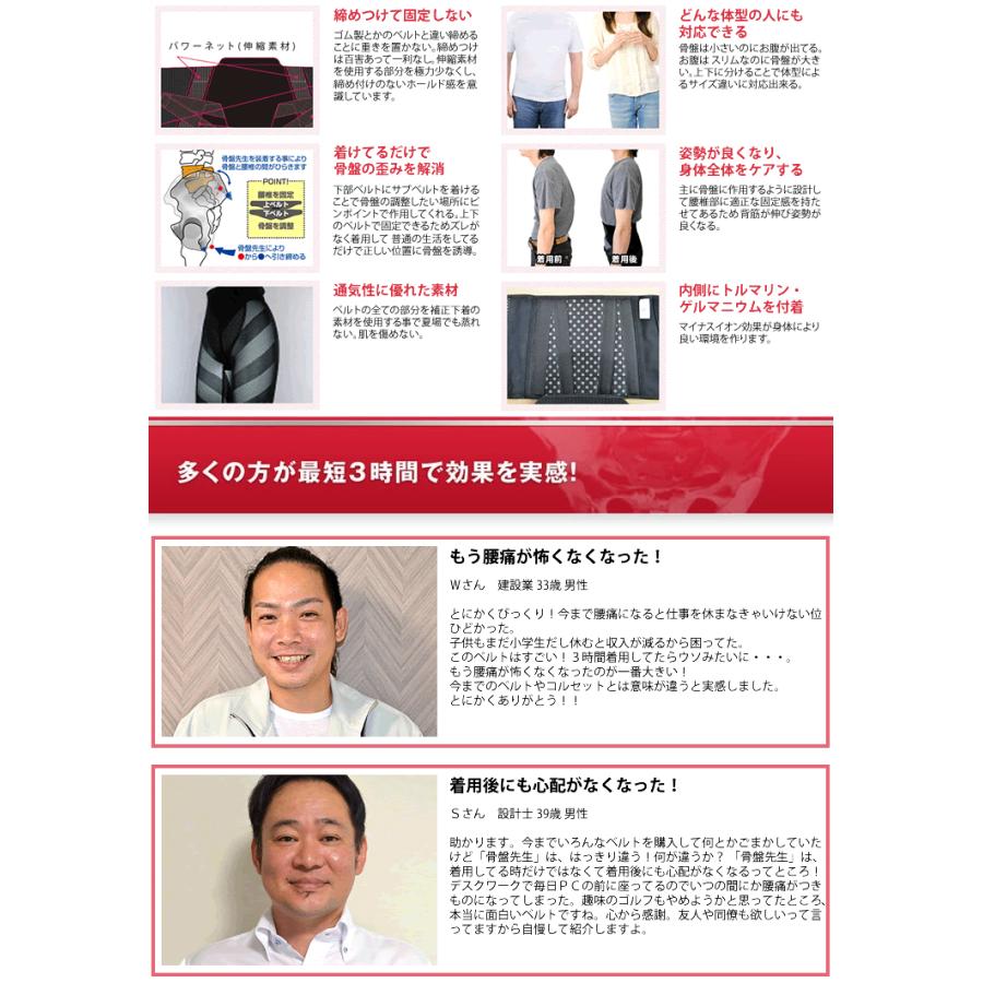 SKP整体が作った奇跡の骨盤ベルト (上下セット) 男女兼用 ゲルマトルマリン 本格 骨盤 引き締め 正規品 メーカー公式 骨盤ベルト SSサイズ SKP整体が作ったベルト 骨盤先生 上下セット
