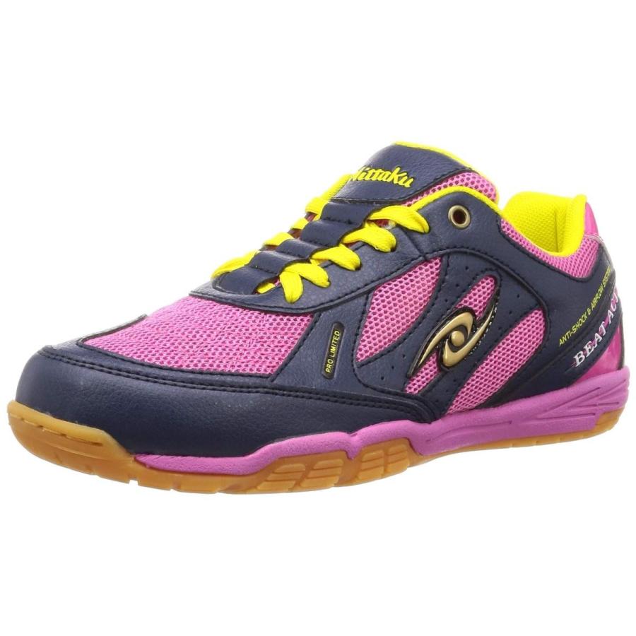 ニッタク 卓球 シューズ ビートアクト 衝撃吸収 通気性抜群 ネイビー ピンク 23 5 Cm Www Zenithaviation In