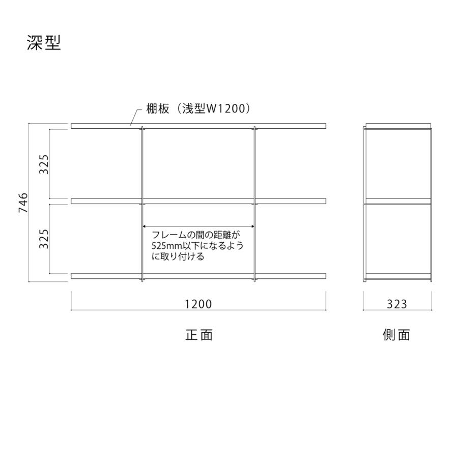 三段アローシェルフ W1200mm 深型 ヒッタイトプロ HITTITE ウォールシェルフ 壁付け 収納ラック 棚 壁面収納 キッチン リビング ディスプレイ