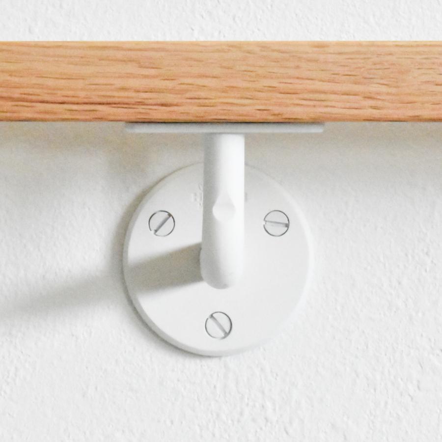DIY 手摺りブラケットのみ 10個セット ホワイト（焼付塗装） アイアン