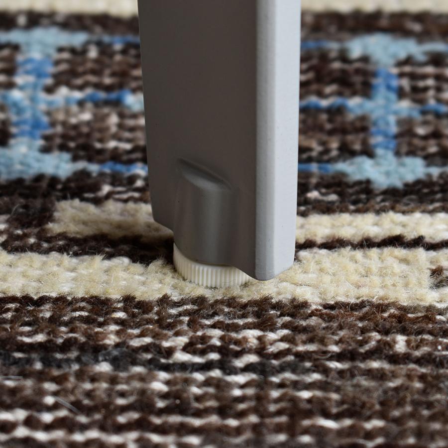 Deerleg 【天板 オーク無垢材】ホワイト アイアン脚 ダイニング