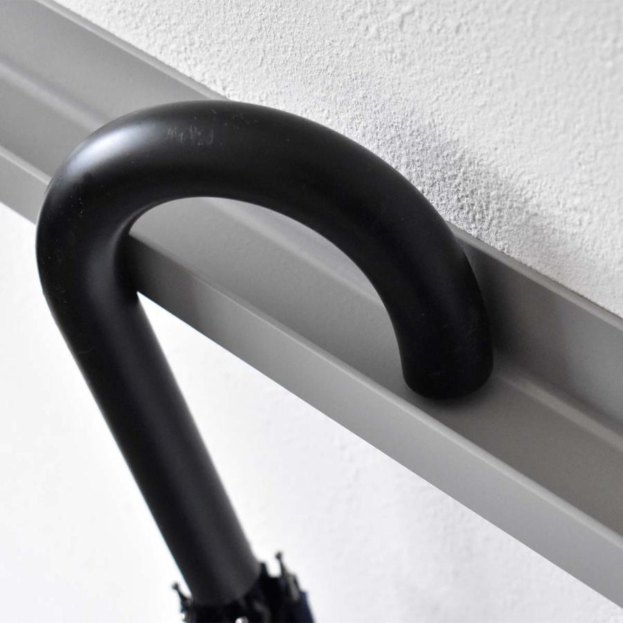 壁付けハンガー傘かけ90cm（レール型）アイアン 壁掛け 壁付け 傘立て