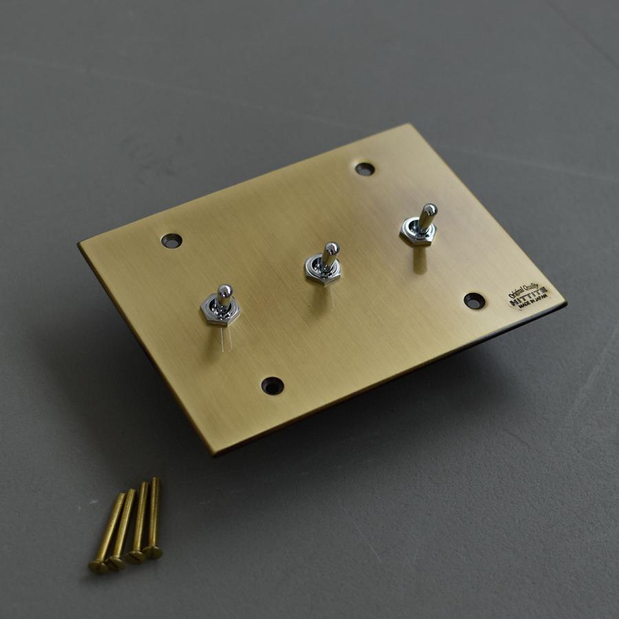 送料無料！真鍮（ブラス）製スイッチボックス！ブラスホルダー！管121631 hauspot_02-hs3104