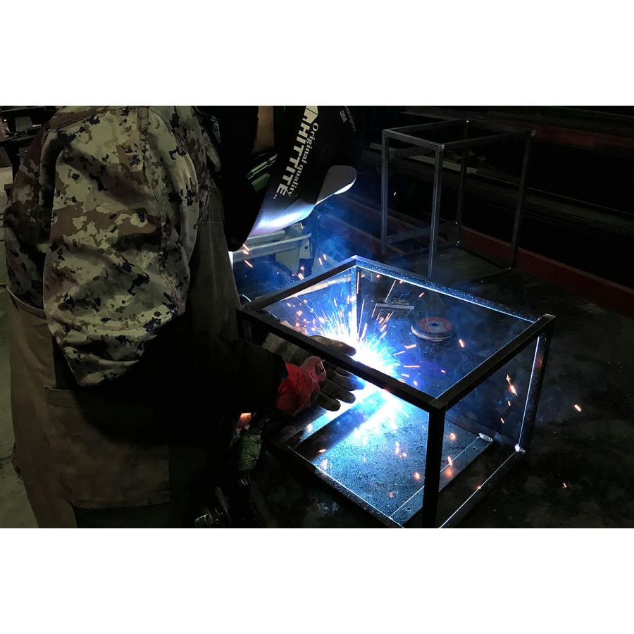 アイアン 無垢材 シンプル おしゃれ 自社工場直販 HITTITE コンソールテーブル 幅36cm 高さ75cm 天板が分厚い\"The High\"の画像