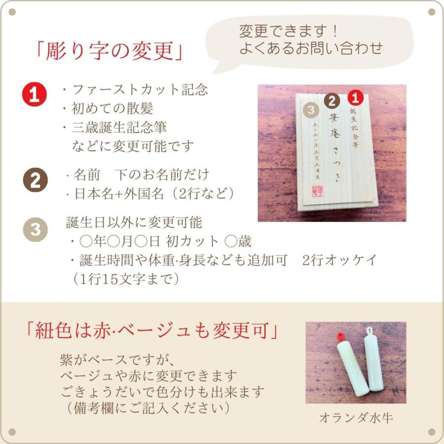 誕生記念筆 小さな赤ちゃん筆（お仕立券） 赤ちゃん 筆 ベビー 髪の毛