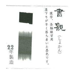 10丁型 書観 鈴鹿墨 進誠堂 固形墨 書道 和文具 伝統工芸 送料無料
