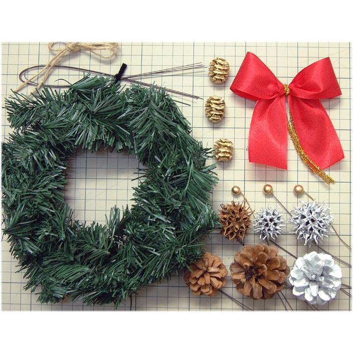 好きに クリスマスリースキット ガーランド２０ｃｍ
