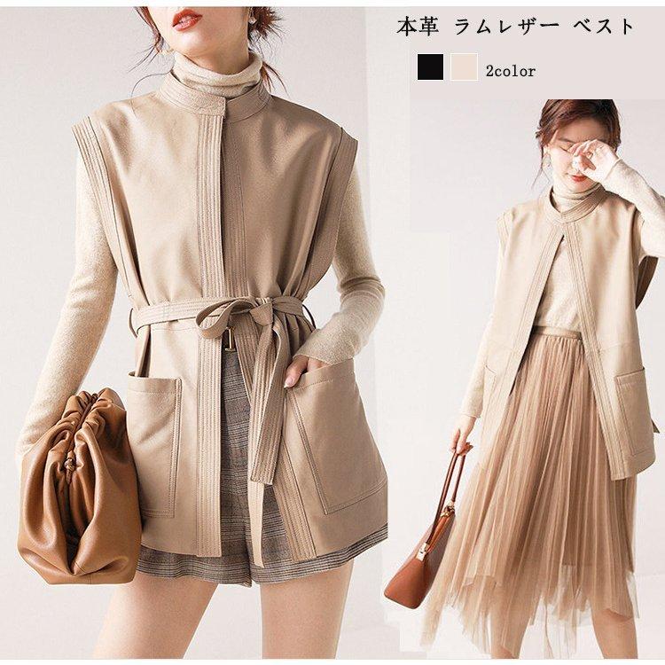 セール期間限定 本革 ラムレザー ライダース ベスト 羊革 レディース レザーベスト ブラック ベージュ レザージャケット 革ジャン Shin Hivi 通販 Yahoo ショッピング 購入半額 Hasegawakoki Jp