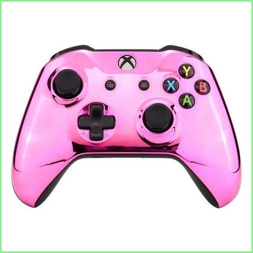 保証書付 Chrome Pink Un Modded Custom Controller Compatible With Xbox One S X Unique Design With 3 5 Jack 並行輸入品 最新コレックション Zoetalentsolutions Com