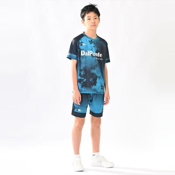 150cm ダウポンチ ジュニアプラシャツプラパン ブルー DALPONTE（ダウポンチ） ジュニア 昇華プラシャツプラパンセット