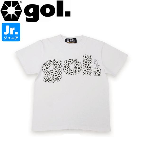 全日本送料無料 Gol ゴル ジュニア 半袖tシャツ G192 802j Wht サッカー フットサル Cisama Sc Gov Br