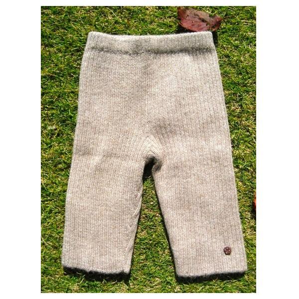 ☆メール便可☆アルパカ100%☆1〜2歳☆北欧デンマーク発こどもニットパンツ☆Rib Pants / Mocca｜hiyokomame