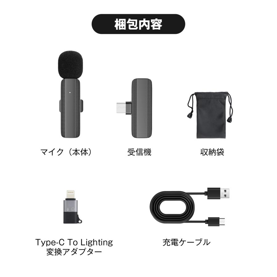 ワイヤレスマイク ピンマイク ミニマイク 360°収音 録音 無線 ワイヤレスマイク ピンマイク ミニマイク 360°収音 録音 無線
