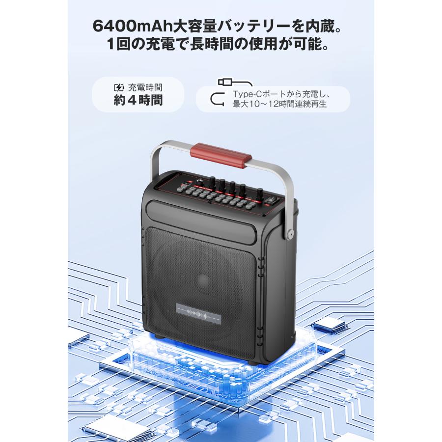 スピーカーセット 拡声器 充電式 TFカード/USB/AUX/スマホ対応 スピーカーセット 拡声器 充電式 TFカード/USB/AUX/スマホ対応