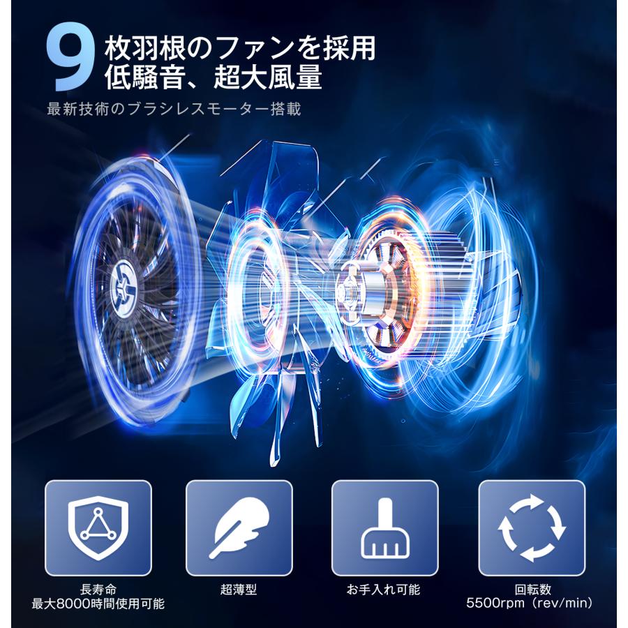 空調作業服 長袖 30000mAhバッテリー付き ファン付き 4段階風速 空調作業服 長袖 30000mAhバッテリー付き ファン付き 4段階風速