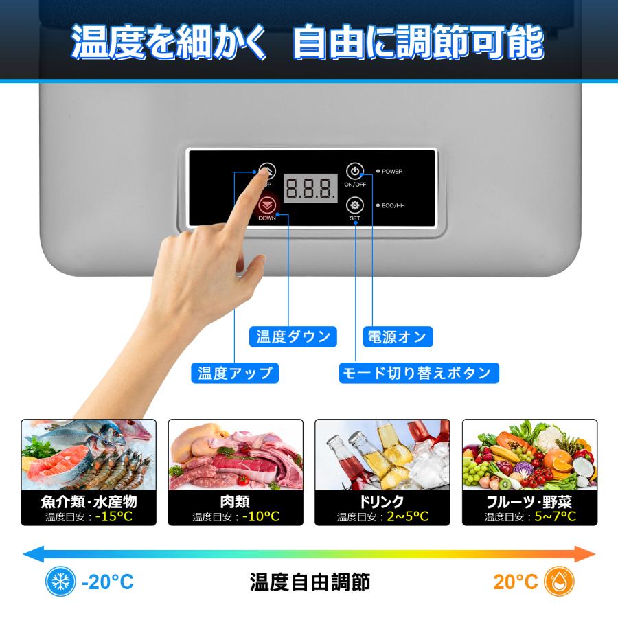 車載冷蔵冷凍庫 クーラーボックス 18L -20℃〜20℃ 急速冷凍 2WAY 車載冷蔵冷凍庫 クーラーボックス 18L -20℃〜20℃ 急速冷凍 2WAY