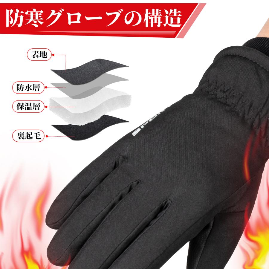 ブラック スキーグローブ 合成繊維製 楽天市場】防水 スキー手袋 メンズ スキーグローブ スノーボード