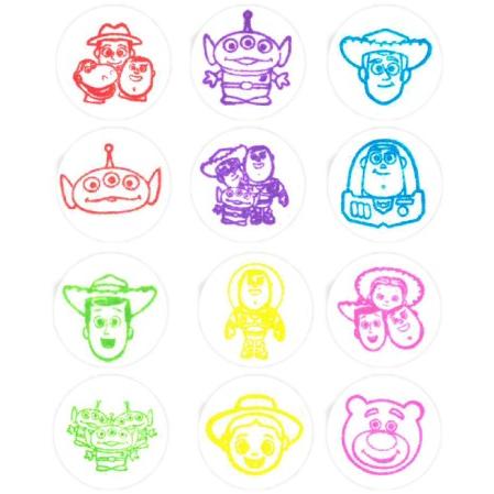 トイストーリー まんまるスタンプ 12種類1セット Toystory ディズニー 文房具 はんこ スタンプ 日吉屋書店 通販 Yahoo ショッピング