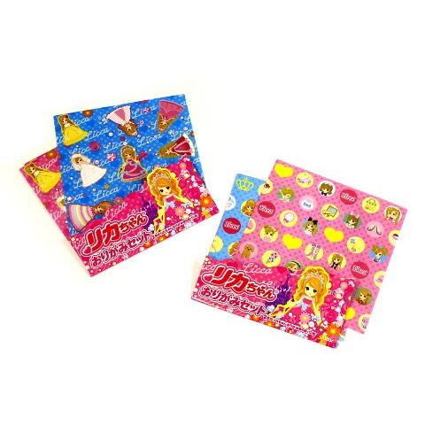 平成レトロ　リカちゃん　おりがみ　折り紙　 紙物　シール　人物　正方形 平成レトロ リカちゃん おりがみ 折り紙 紙物 シール 人物 正方形