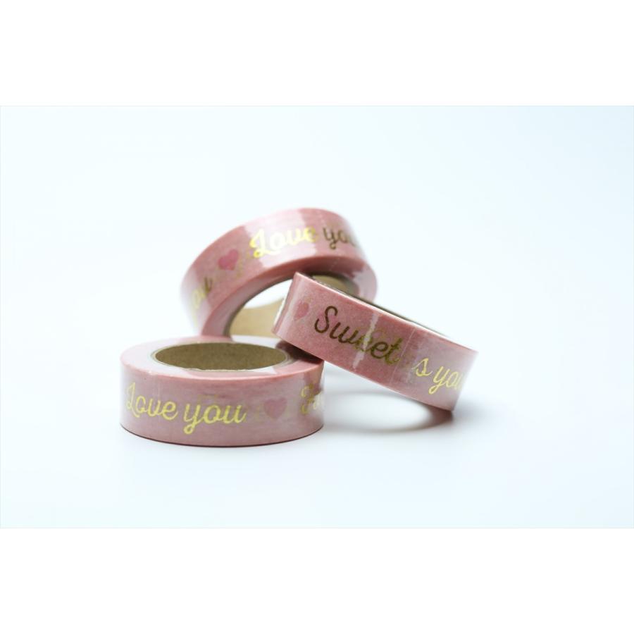 バレンタイン 金色文字入り マスキングテープ 15mm 10m 輸入品 日付シール専門店 アウトレット 通販 Yahoo ショッピング