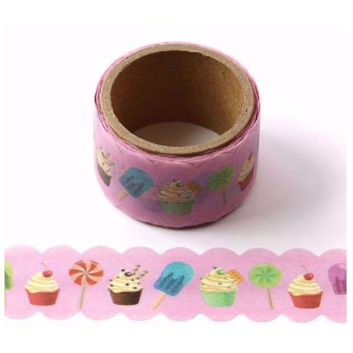 ダイカット カップケーキのマスキングテープ 幅約22mm 3m 輸入品 日付シール専門店 アウトレット 通販 Yahoo ショッピング