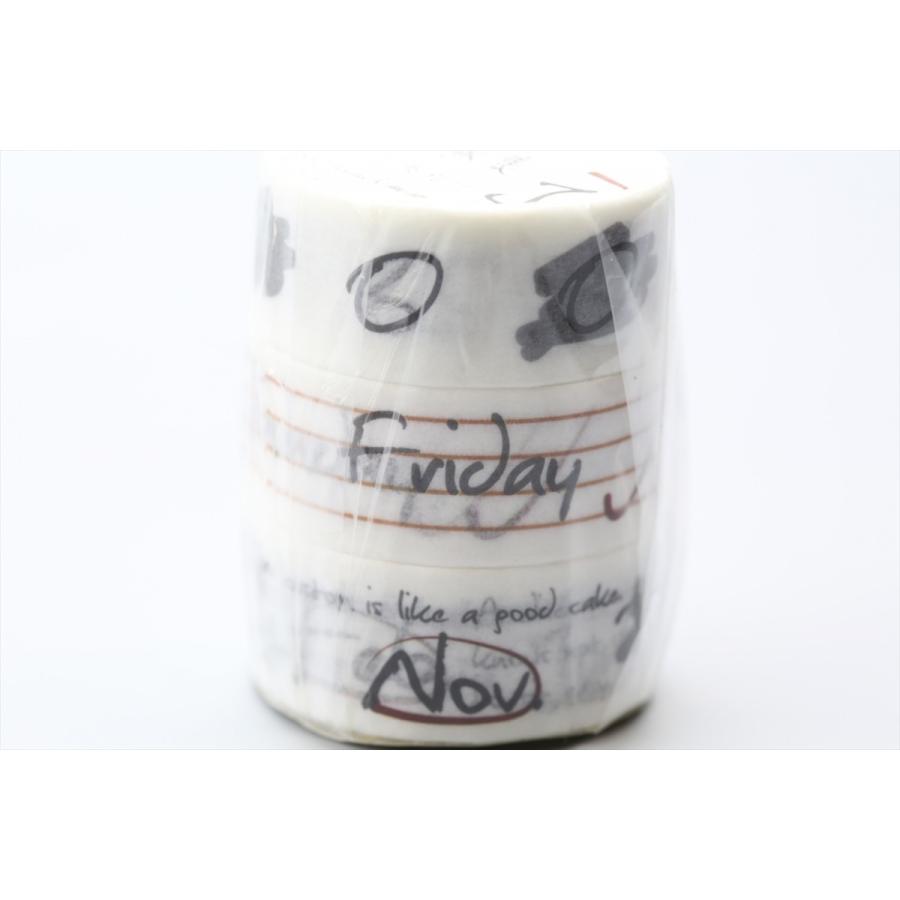 日付 曜日 月のマスキングテープ3本セット ペン書き風 各15mm 3m 輸入品 M Lf45 7739 日付シール専門店 アウトレット 通販 Yahoo ショッピング