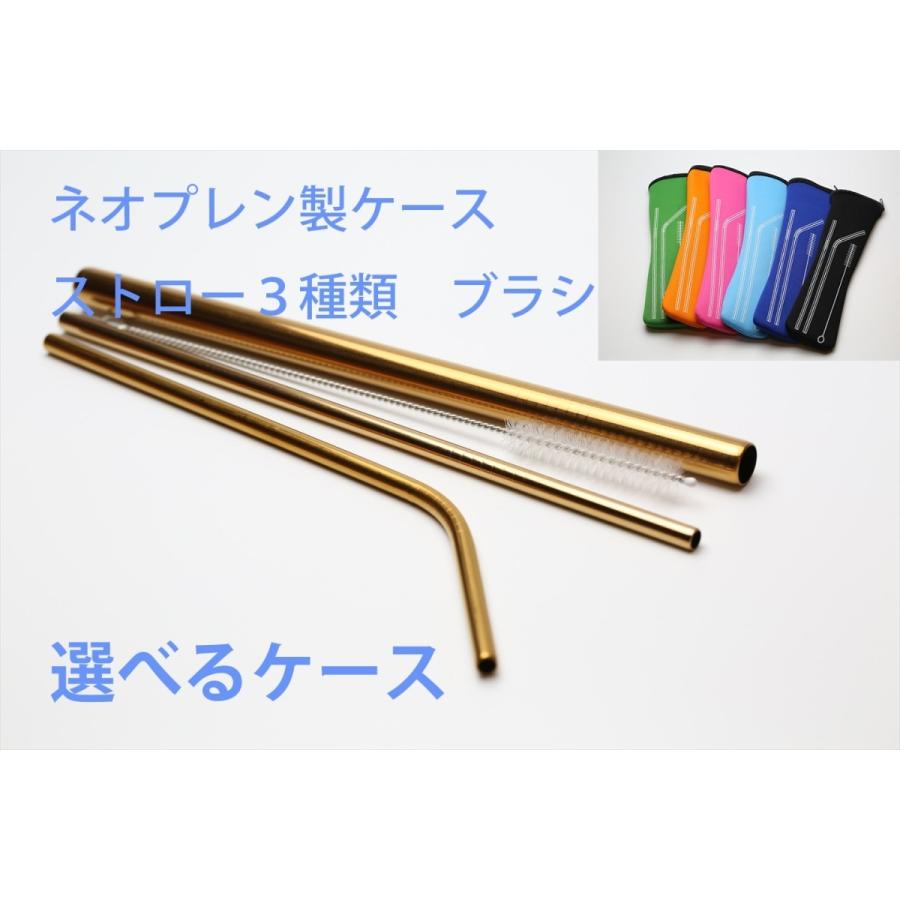 ワケあり ケースが選べる ステンレスストロー3本セット ローズゴールド色 タピオカ対応 洗浄ブラシ ネオプレンケース付 Straw Neo R 日付シール専門店 アウトレット 通販 Yahoo ショッピング