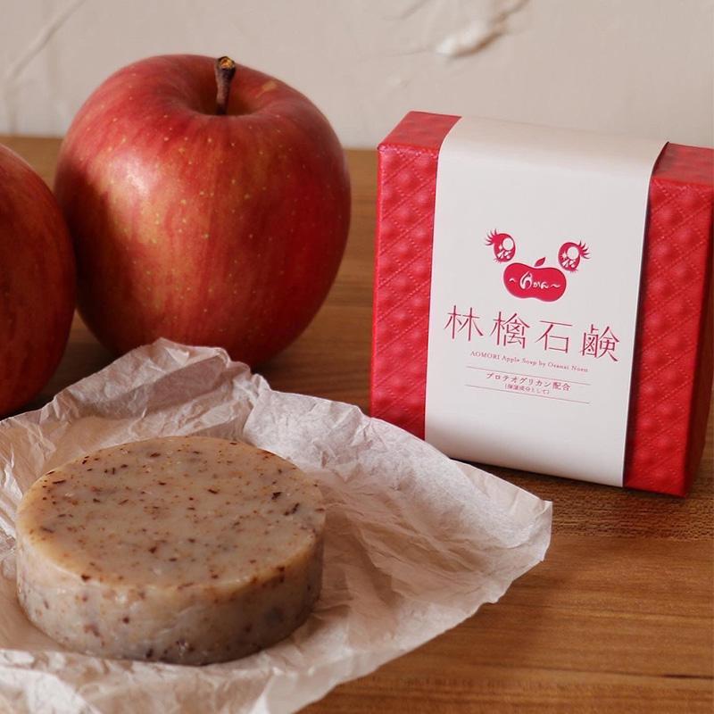 ままりんご　アザレ化粧品　洗顔石鹸1個など 林檎石鹸 らかん りんごせっけん プロテオグリカン 小山内農園
