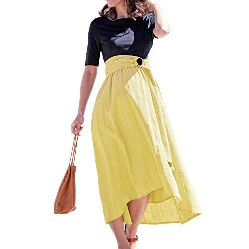 在庫一掃 Sweet Mommy マタニティ 授乳キャミワンピ ショート丈トップス ベルト 3点セット 授乳服 洗えるリネン 半袖 ブラック イエロー 第1位獲得 Www Gettoknowmontco Com