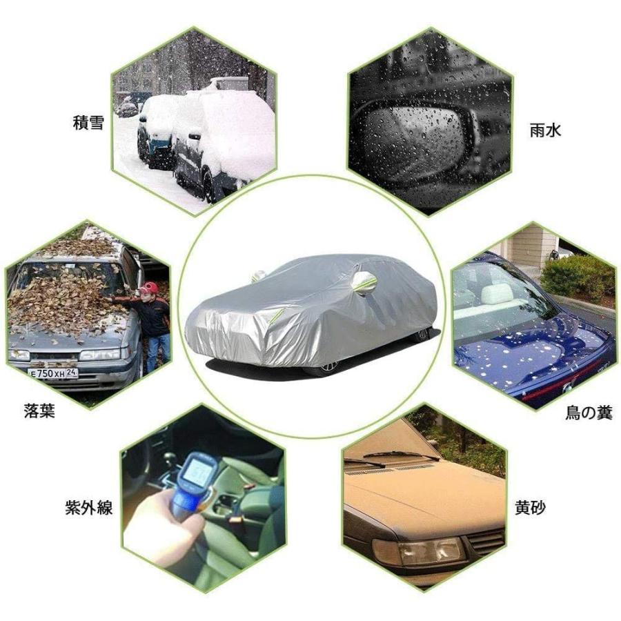 在庫あり 即納 Linfen ボディカバー 車カバー 5層構造 裏起毛タイプ 防水防塵防輻射紫外線 カーカバー 汎用 サイズ 台風 黄砂 対策 軽 Suv 即日出荷 Www Aqtsolutions Com