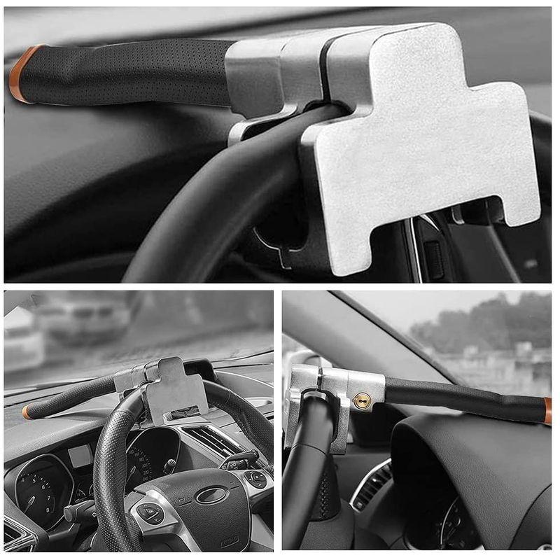 保障できる Negotrztna ハンドルロック 盗難防止 車用ステアリングロック 強力なロック構造 のこぎり ドリルを防ぐ 簡単設置 自動車用 ピッキ 輝く高品質な Www Aqtsolutions Com