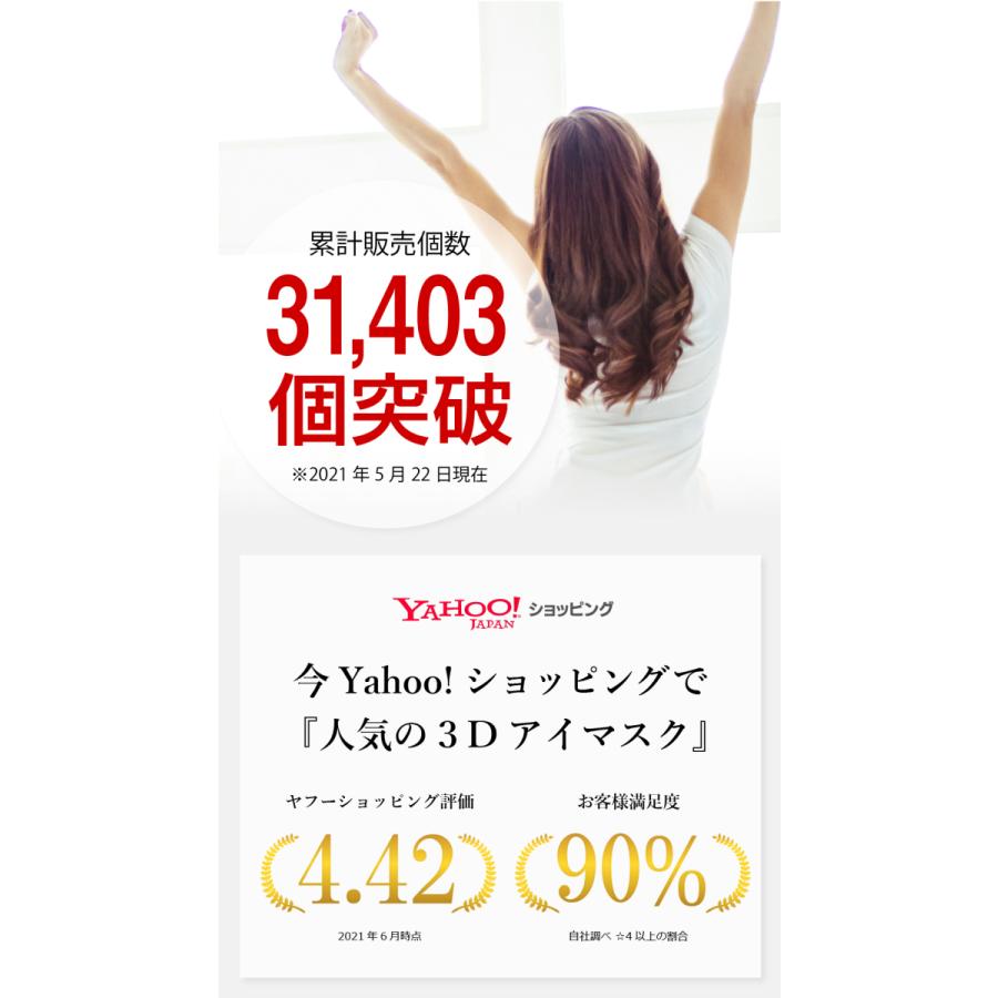 【睡眠栄養指導士 監修】アイマスク アイ マスク 安眠 遮光 立体型 睡眠 低反発のシルク質感 眼精疲労 収納ポーチもセット |  | 05