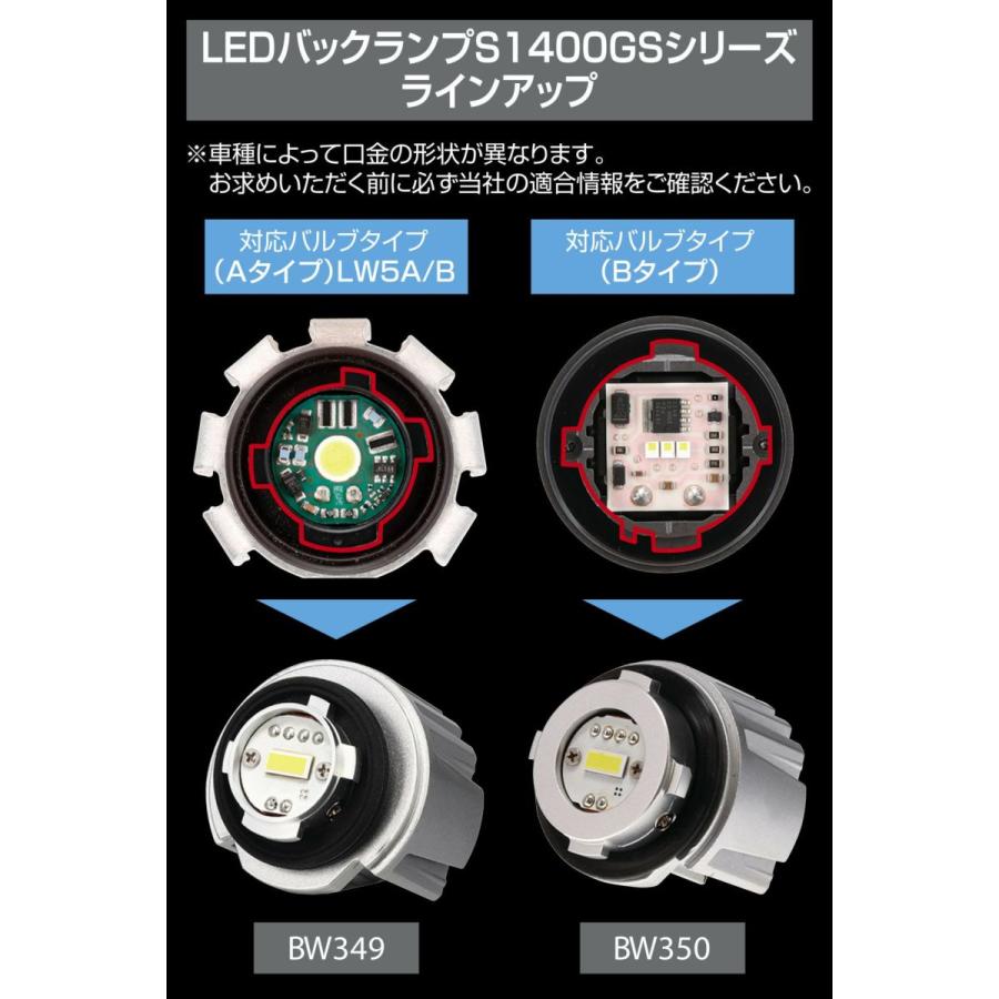 送料無料！(定形外小発送) カーメイト GIGA LEDバックランプ S1400GS