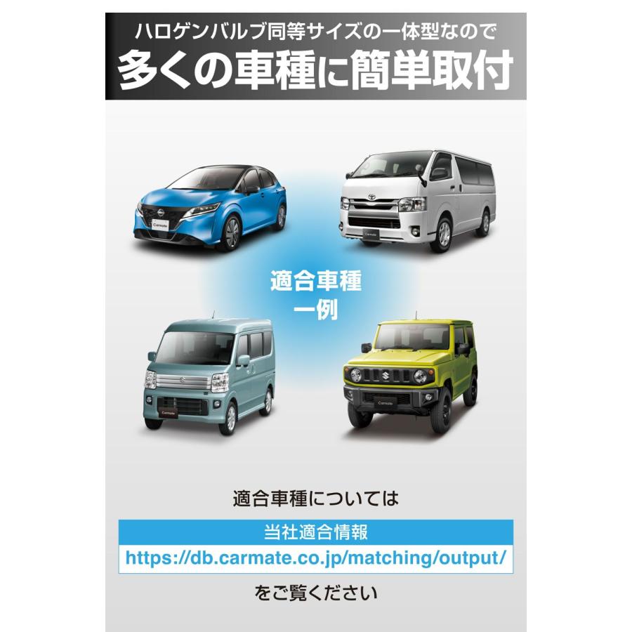 送料無料！(定形外大発送) カーメイト GIGA LEDヘッド&フォグバルブ