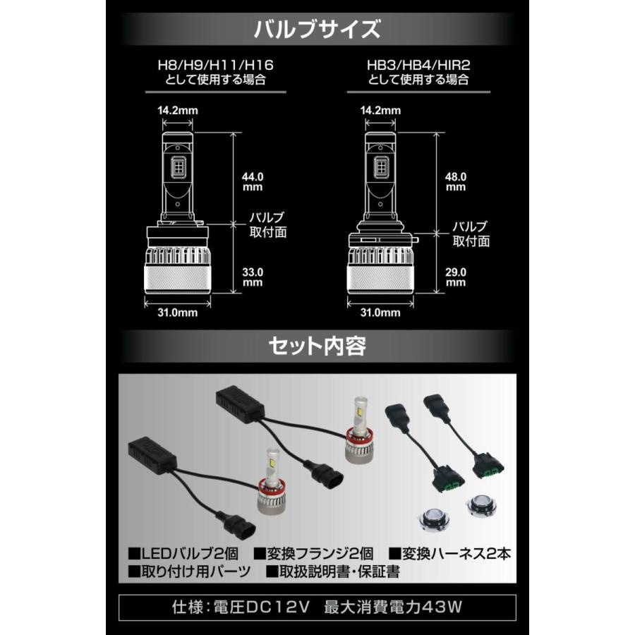送料無料！(沖縄・離島除く) カーメイト GIGA LEDヘッド＆フォグバルブ